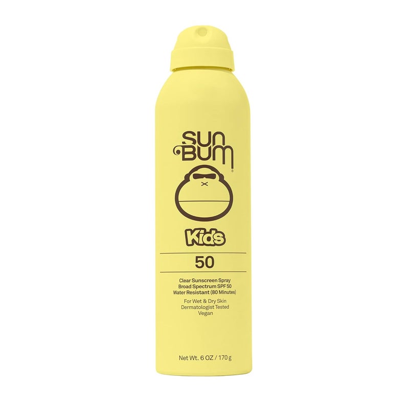 Sun Bum Kids SPF 50 Sunscreen Clear Body Spray - Broad Spectrum Water-Resistant with Vitamin E - Wet or Dry Skin Application - Hawaii 104 Act Compliant (Without Octinoxate & Oxybenzone) - 6 oz - Image 1